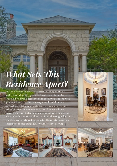 Interior magazine spread design